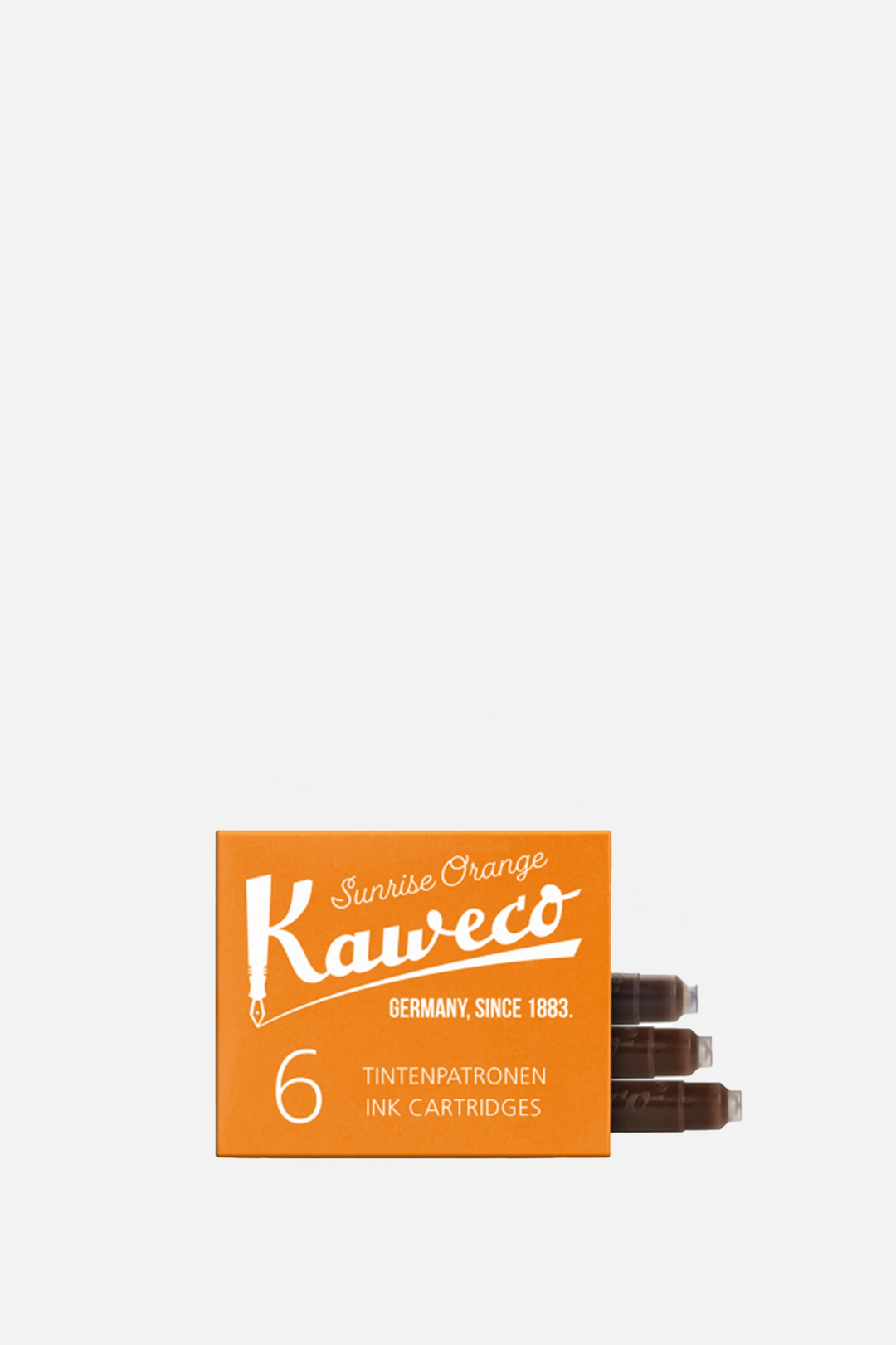Kaweco Ink Cartridges Pk 6 / Sunrise Orange