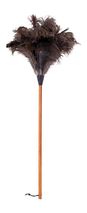 redecker ostrich feather duster with long wooden handle