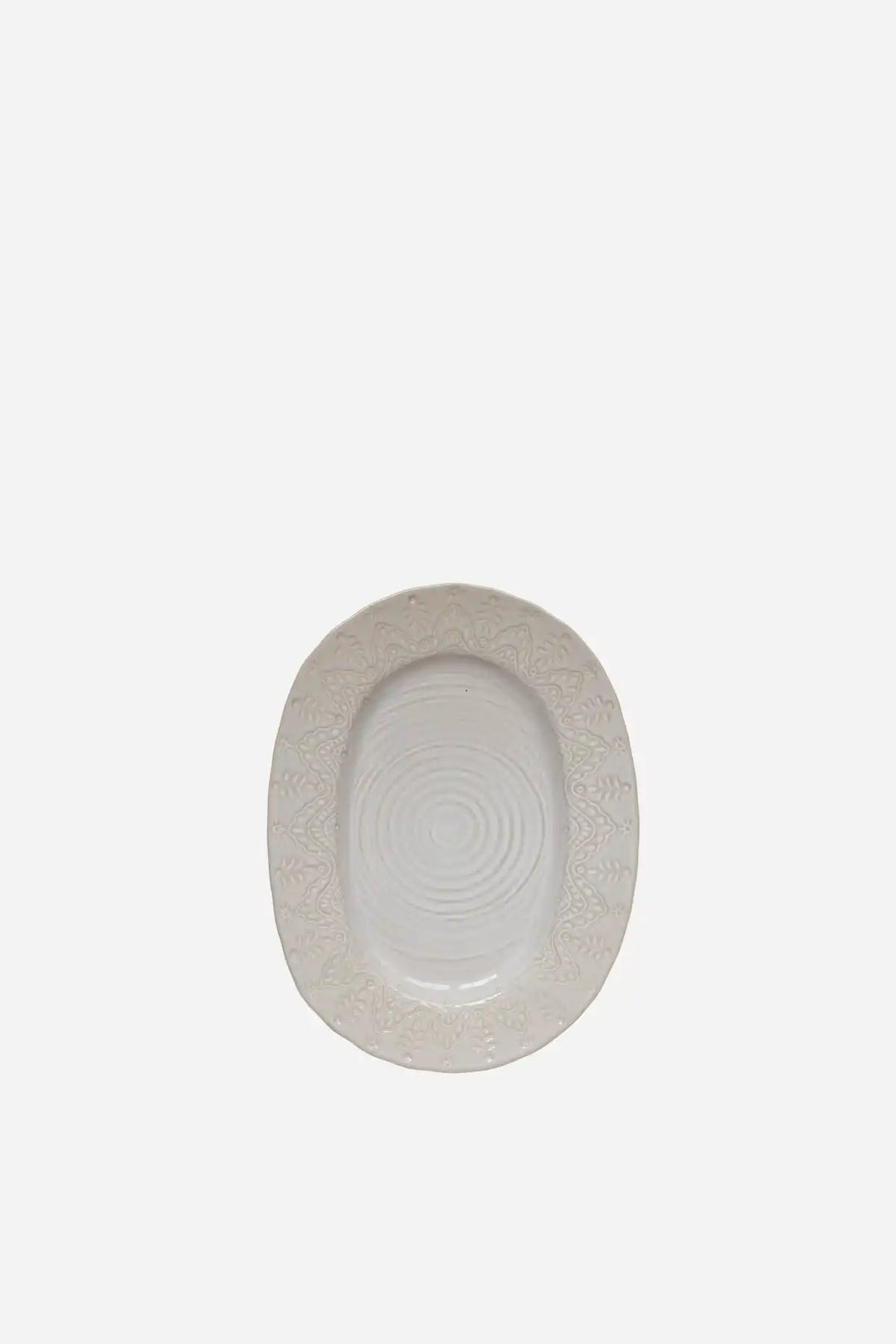 Oval Platter 20 / Blanc Banquise