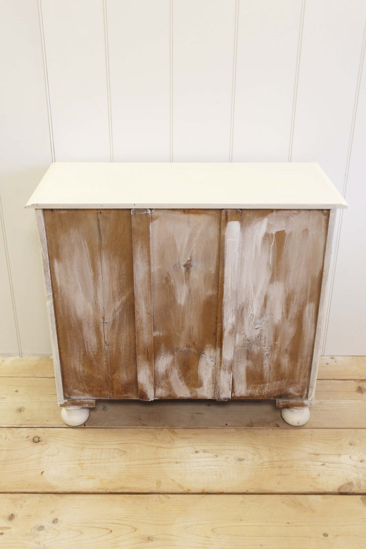 Painted Chest of Drawers on Bun Feet