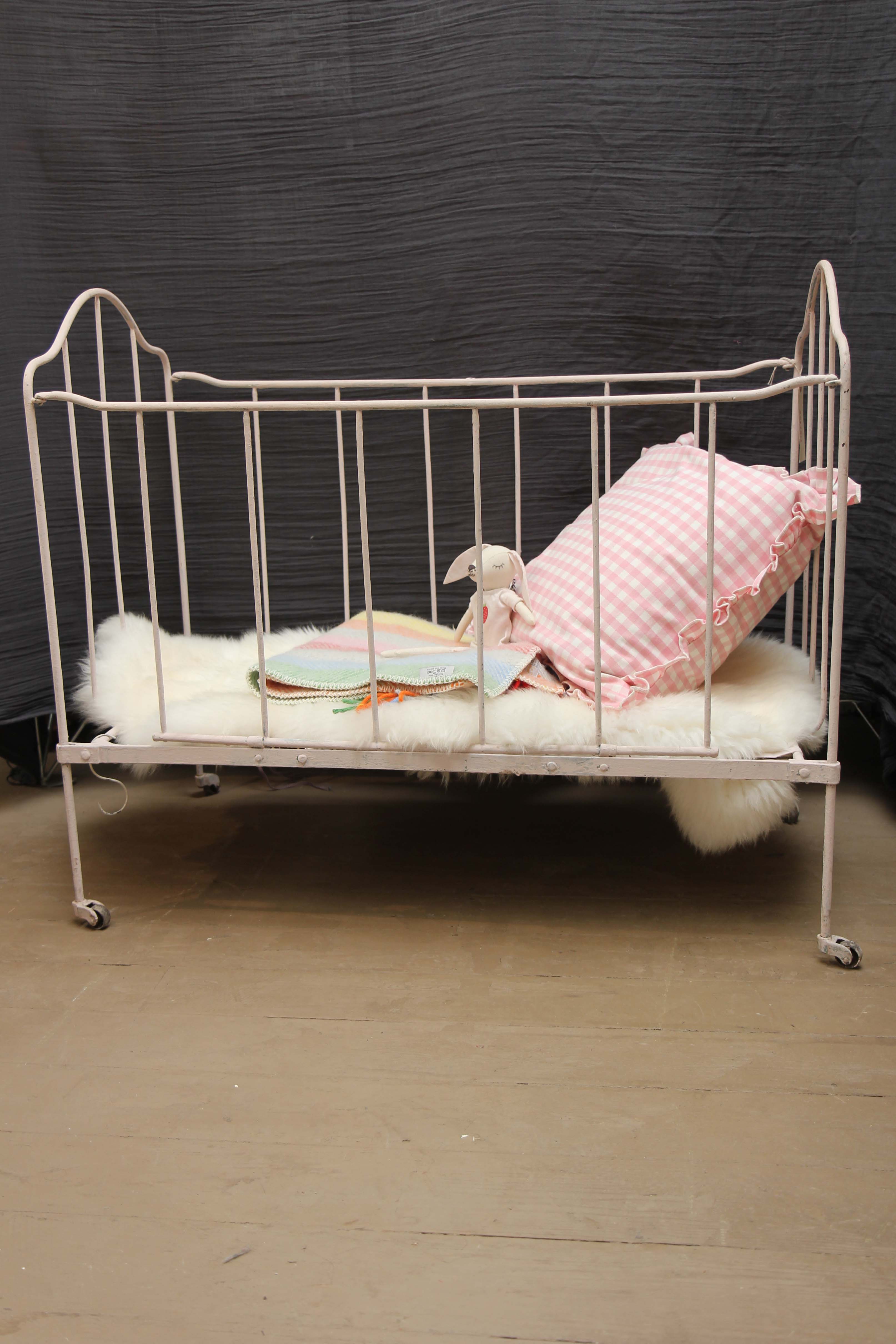 Metal cot best sale