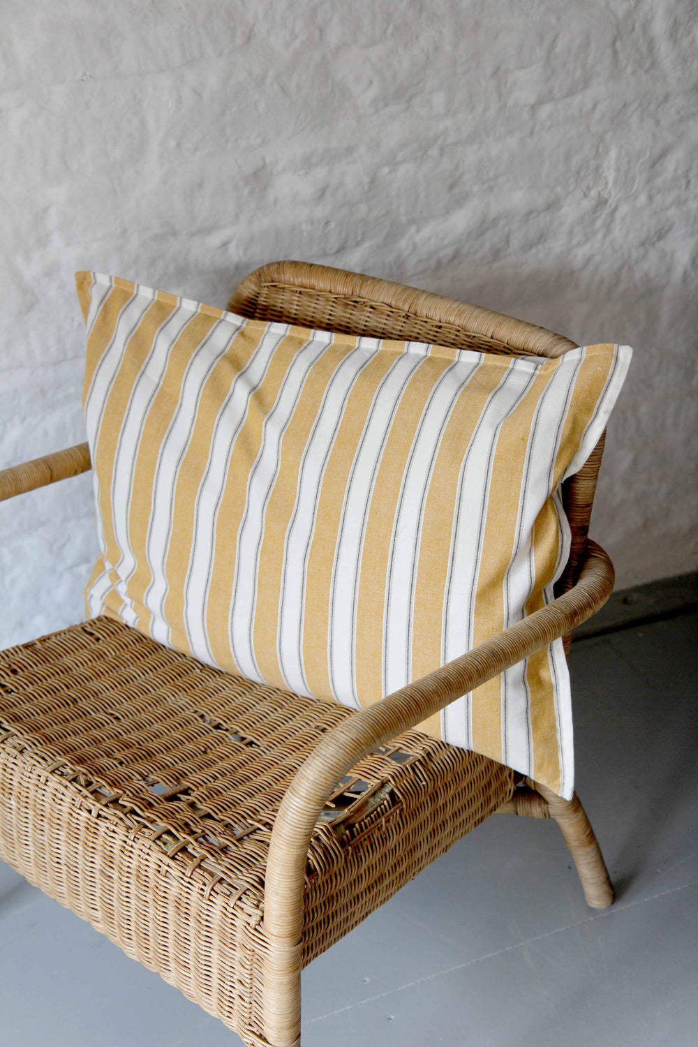 palermo honey striped garden oblong cushion