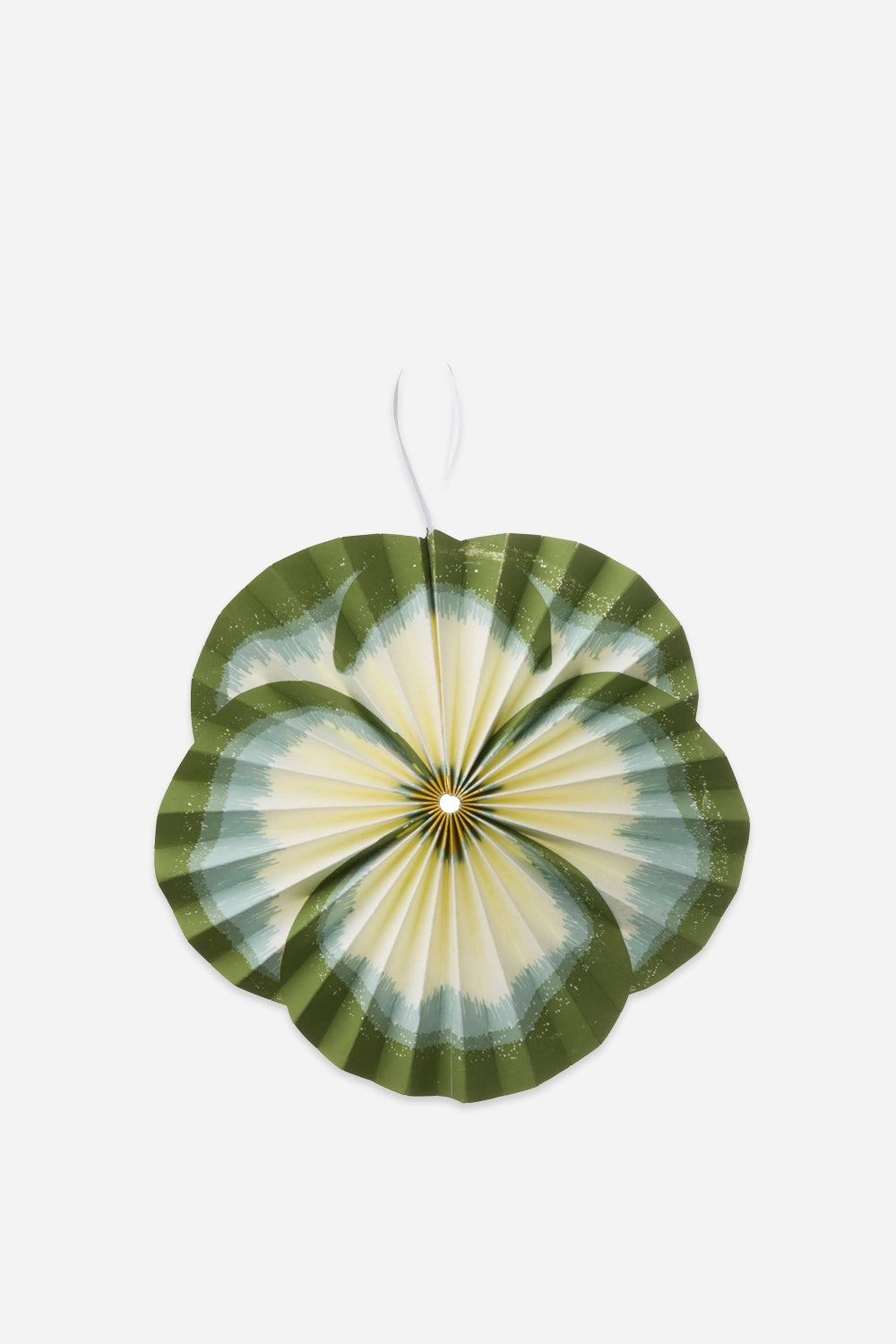 paper hanging flower decoration green