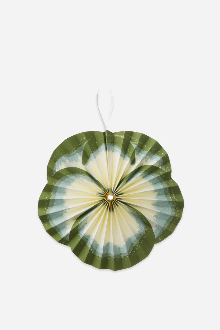 paper hanging flower decoration green