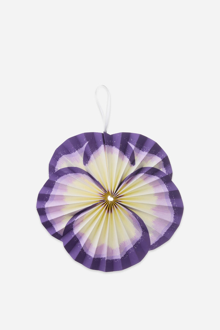 paper hanging flower decoration purple
