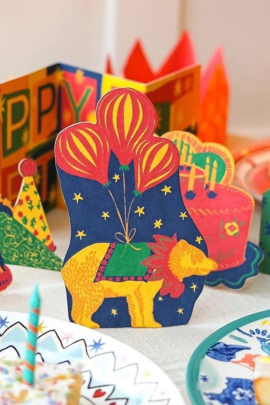 Greeting Cards / Party Bear Card - Domestic Science Home