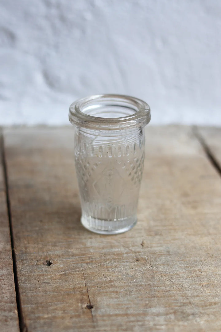 Vintage Glass Paste Jar / CWS