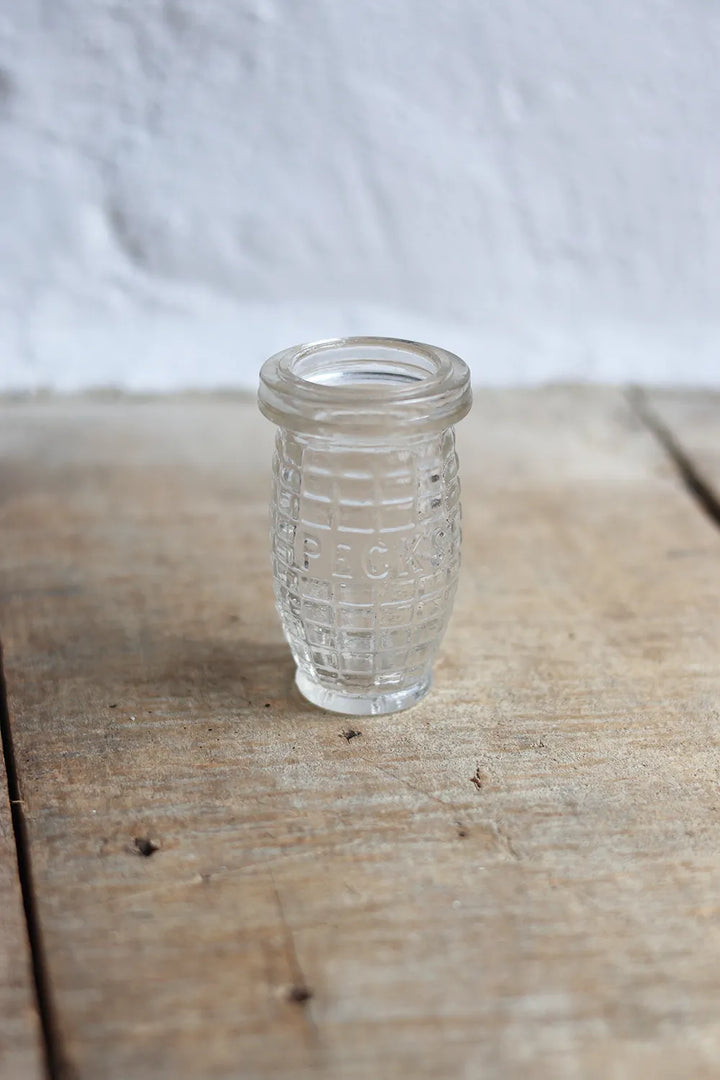 Vintage Paste Jar / Peck's Sml