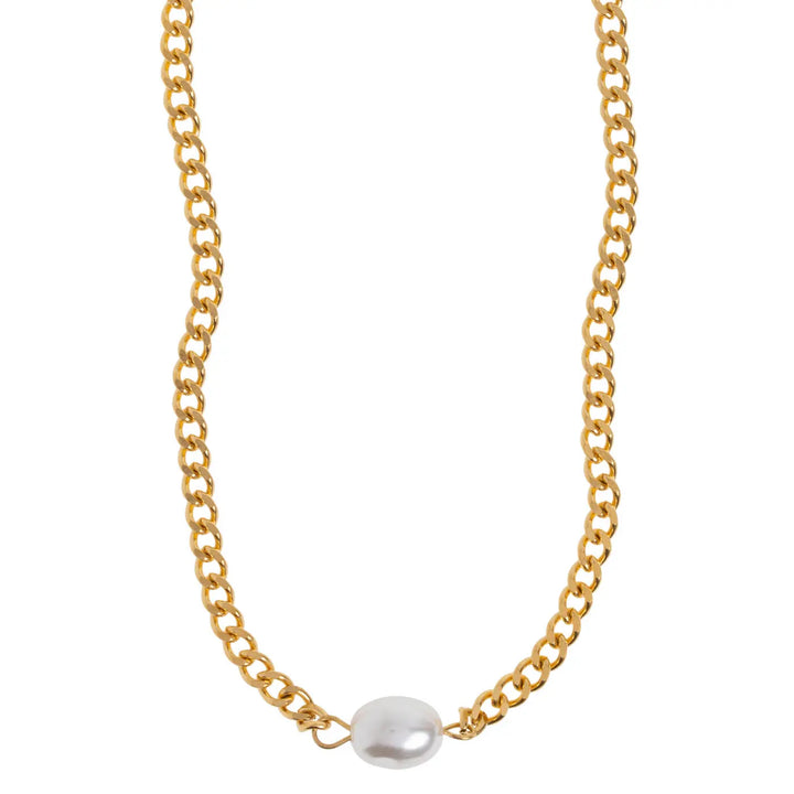 Estelle Pearl Chain Necklace