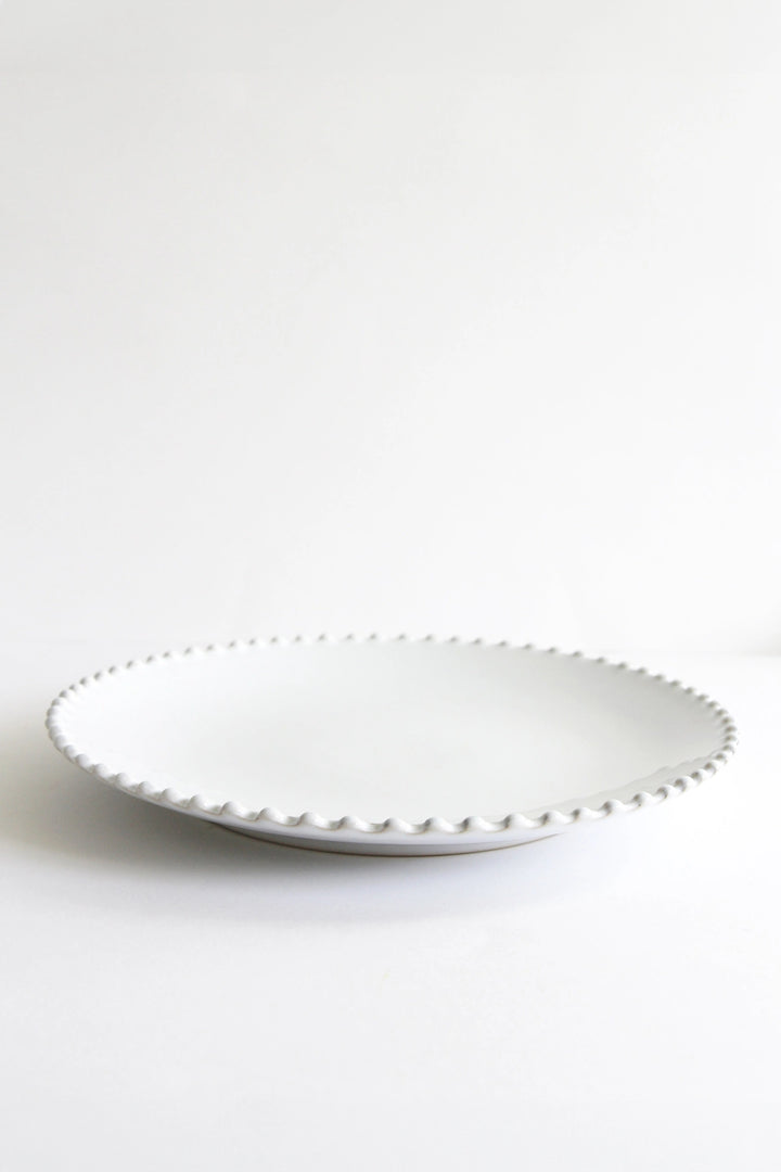 pearl white tableware dinner plate