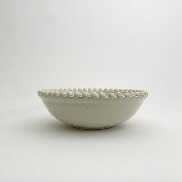 pearl bobble edged serving dish large