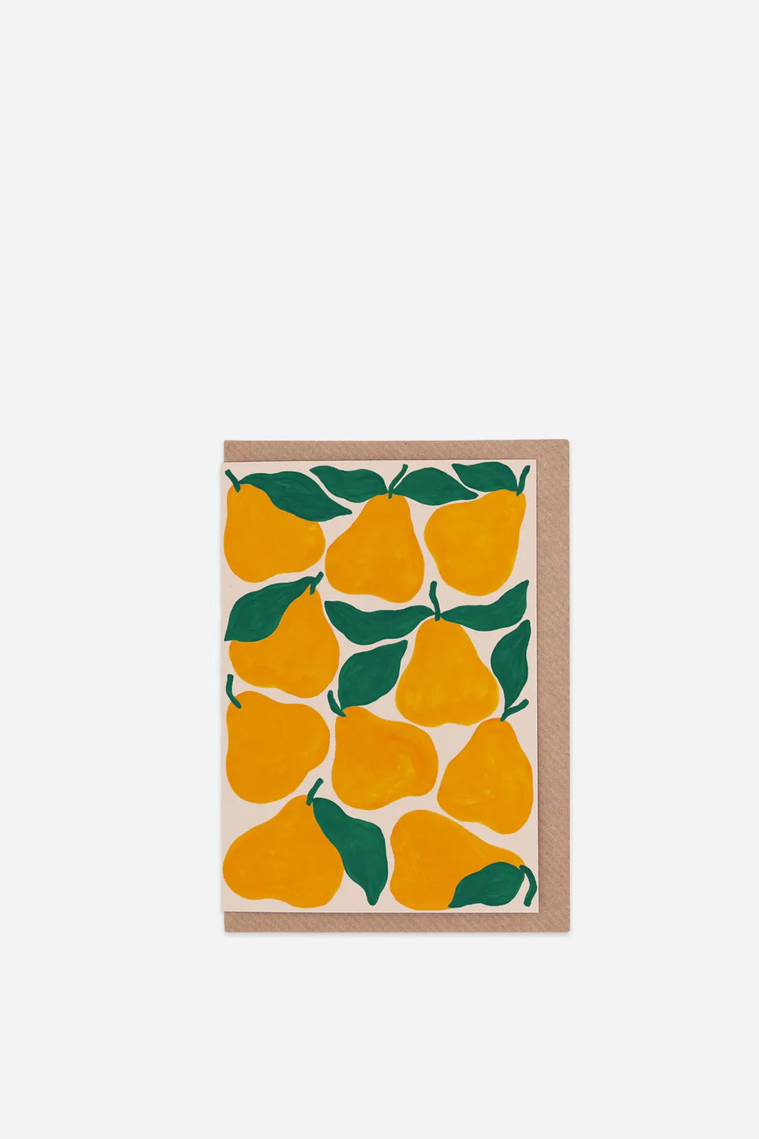 Yellow Pears Greetings Card