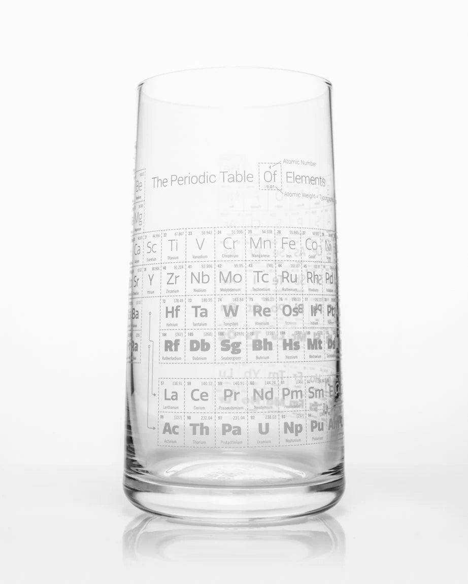 Periodic Table Drinking Glass