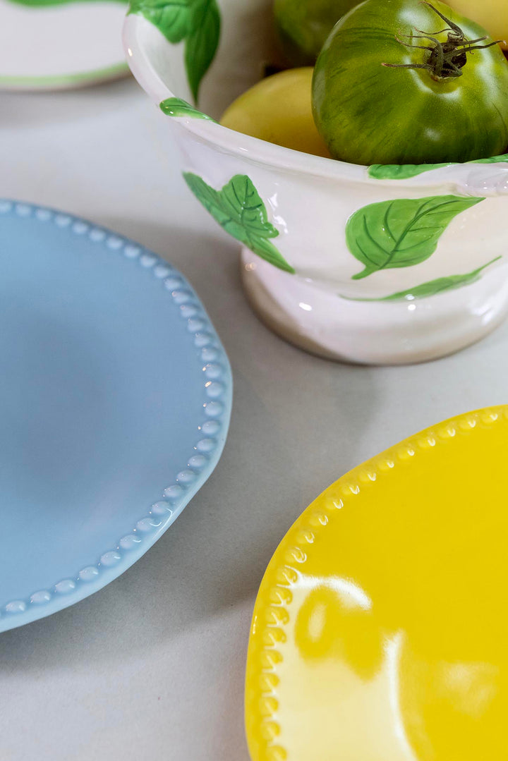 Plate Perle  / Yellow