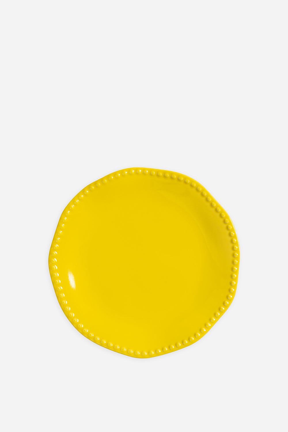 Plate Perle  / Yellow