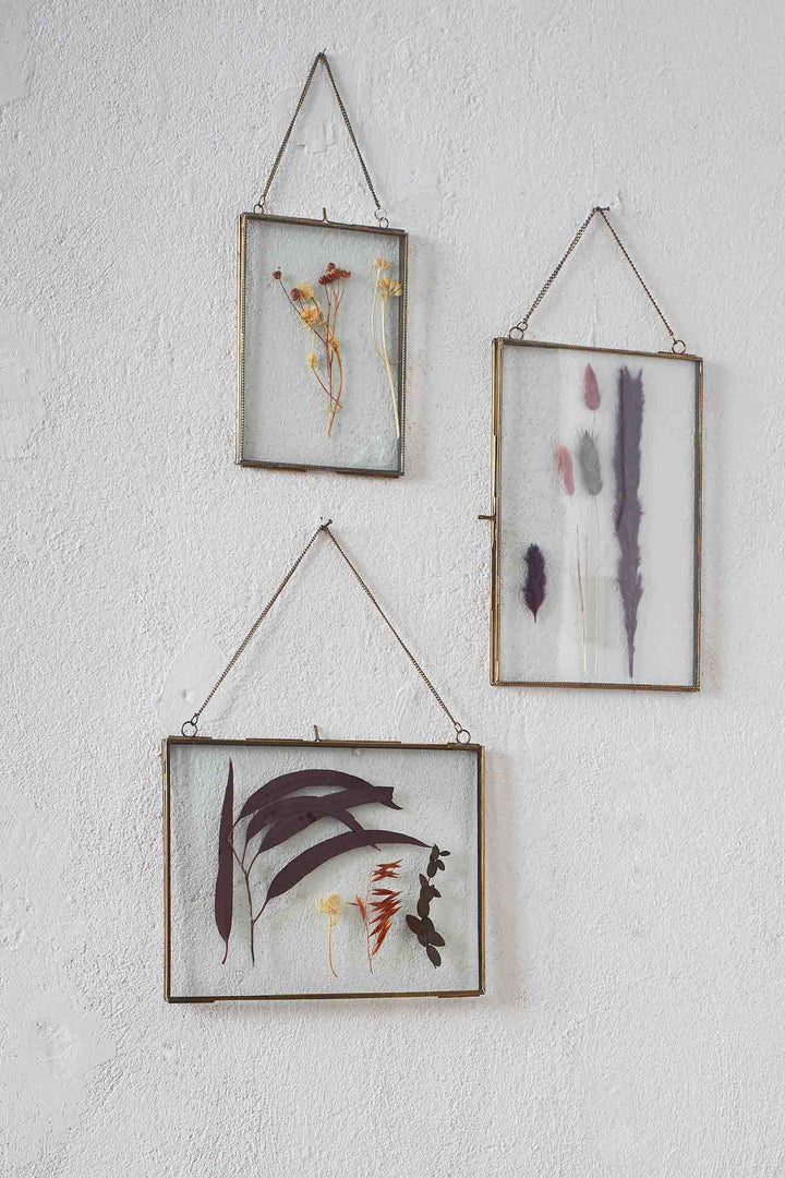 Antique Brass Hanging Photo Frame / 21x29.5cm