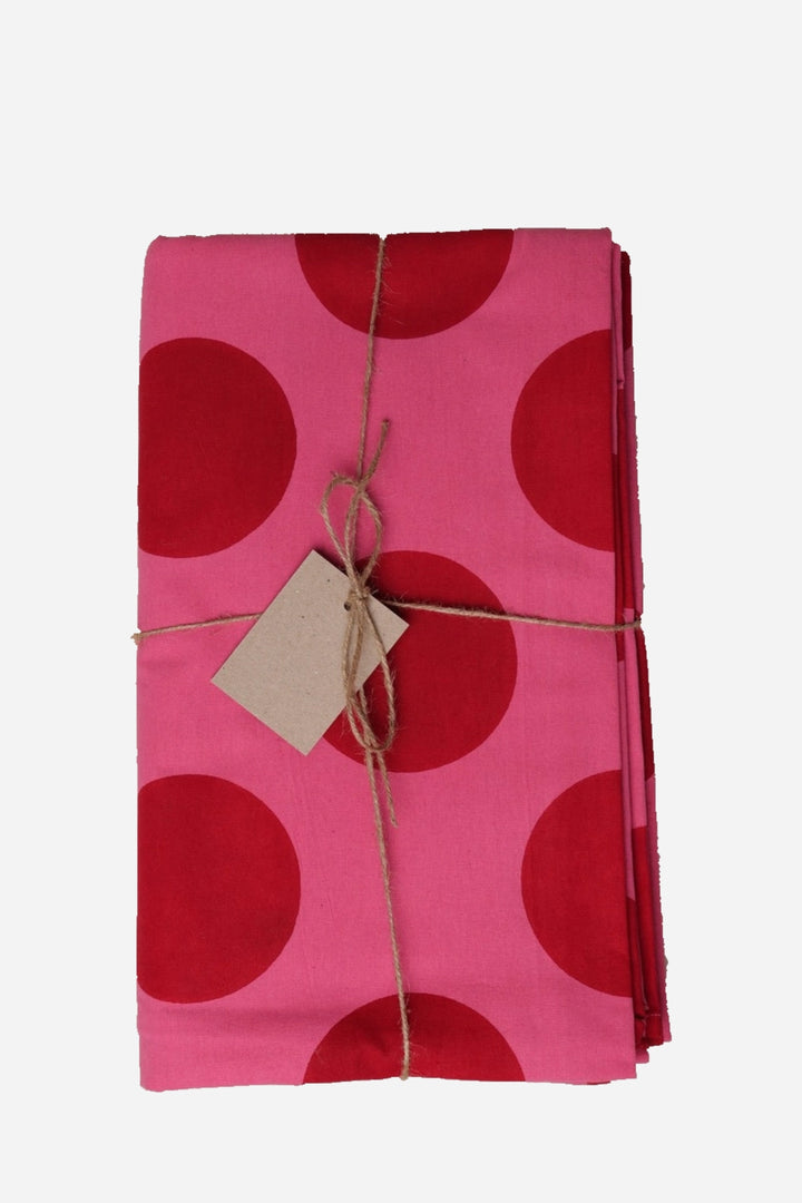 Pink and Red Spot Tablecloth