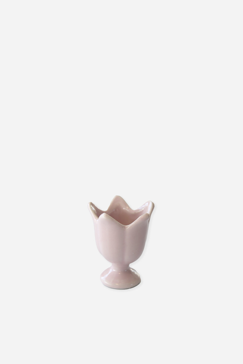 pink tulip egg cup