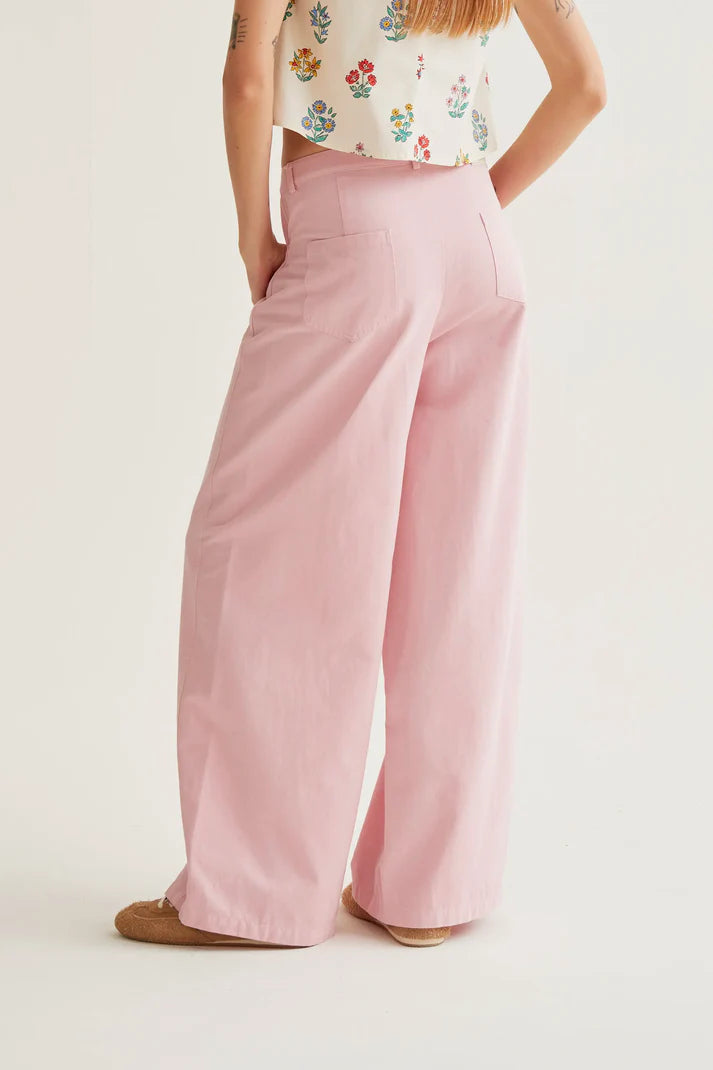 Pink Wide Leg Trousers 11043