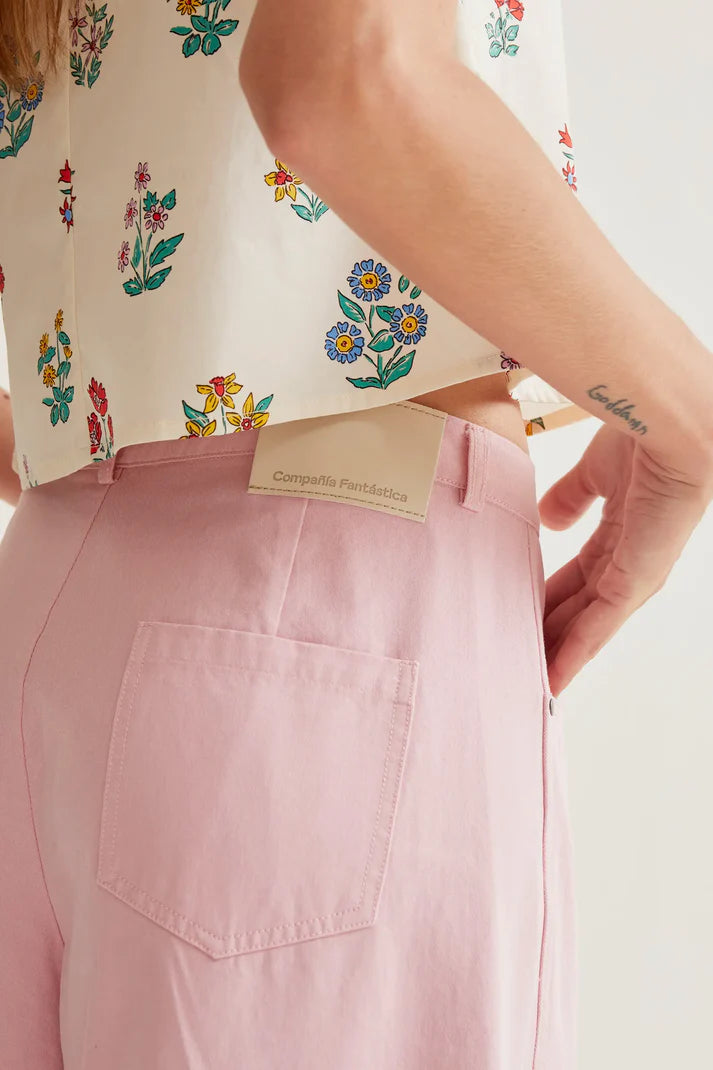 Pink Wide Leg Trousers 11043