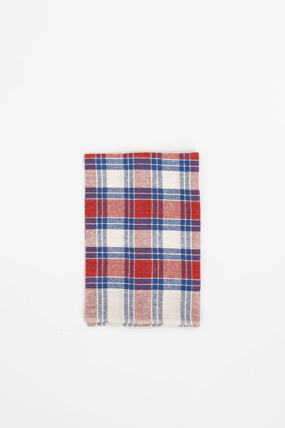 Puebco checked kitchen cloth in red blue white