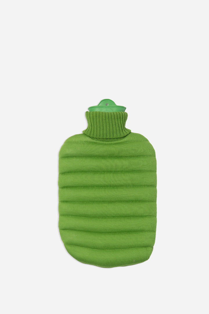 Puffy Hot Water Bottle / Apple Green