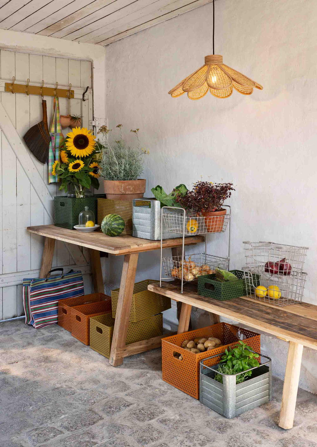 Iron Storage Boxes Deep Set 3 / Pumpkin Spice