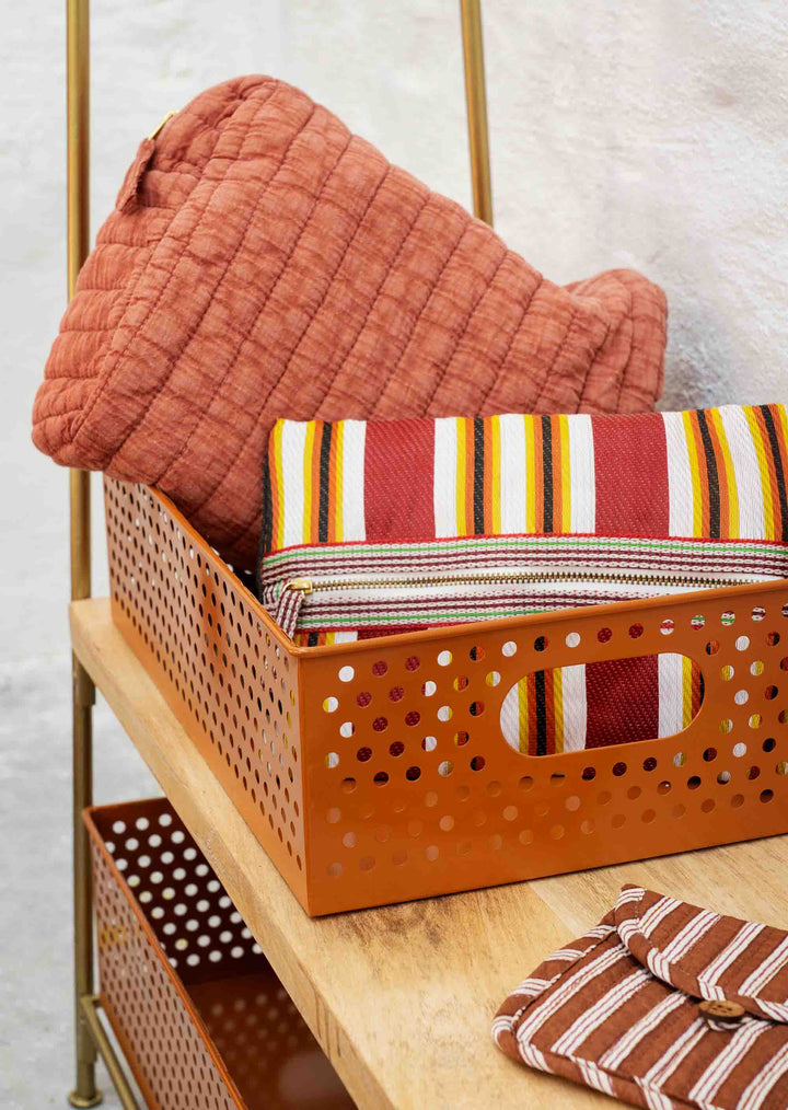 Iron Storage Boxes Set 3 / Pumpkin Spice