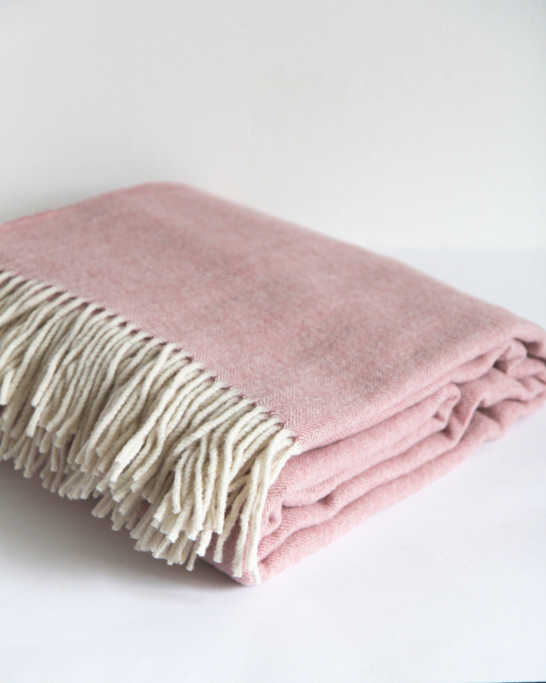 Pink Pure Wool Throw