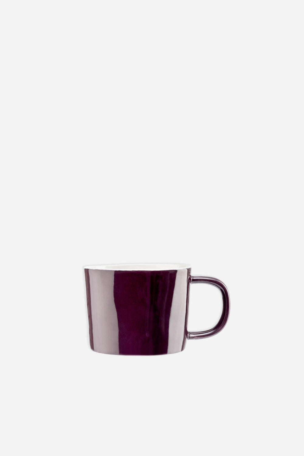 Quail Ceramic Coffee Cup / Aubergine - Domestic Science Home