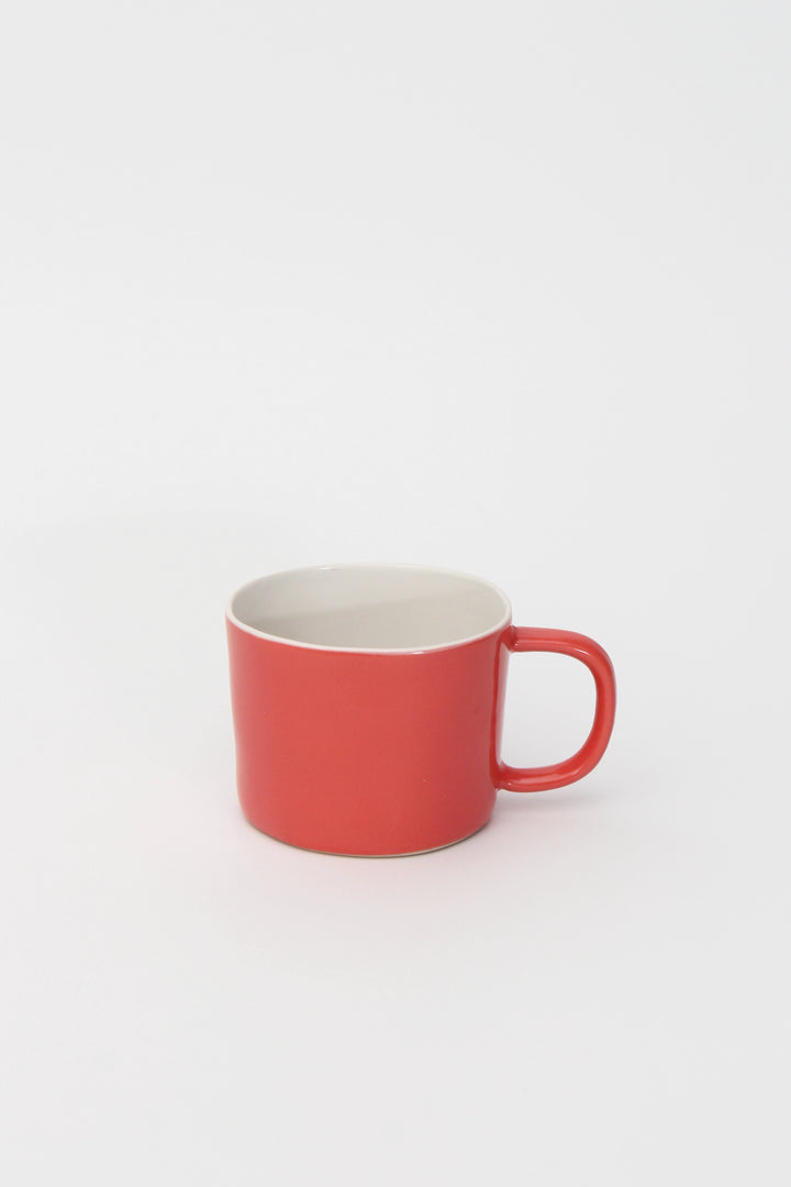 Quail Ceramic Coffee Cup / Coral