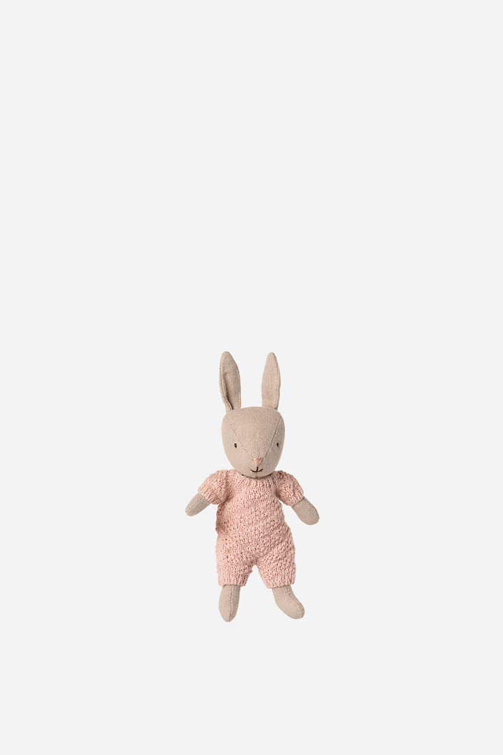 Rabbit, Micro - Sand - Rose Knitted Suit