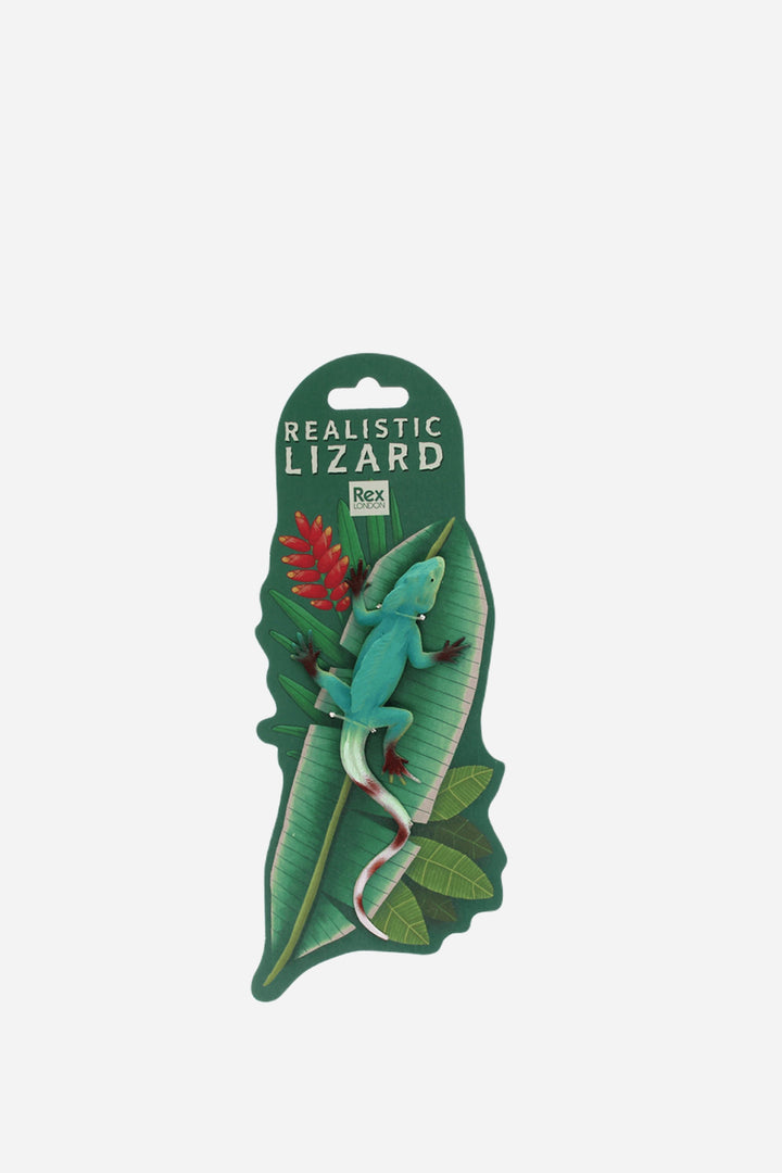 Realistic Double Crown Lizard Toy