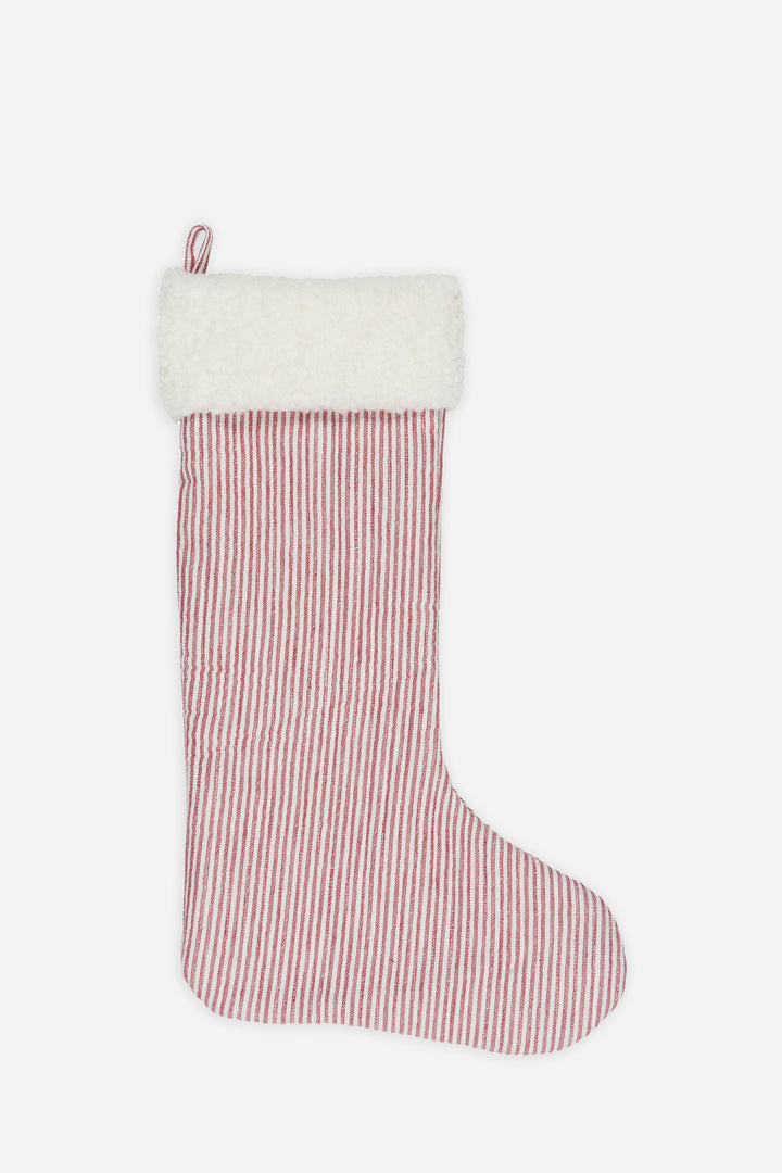 Christmas Stocking / Red White Stripe