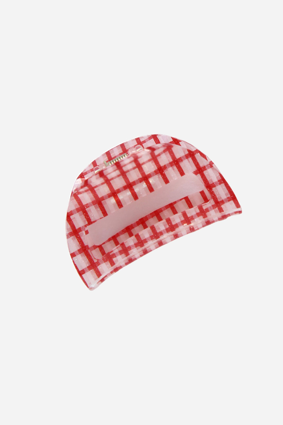 Hair Claw Clip Checkered / Red