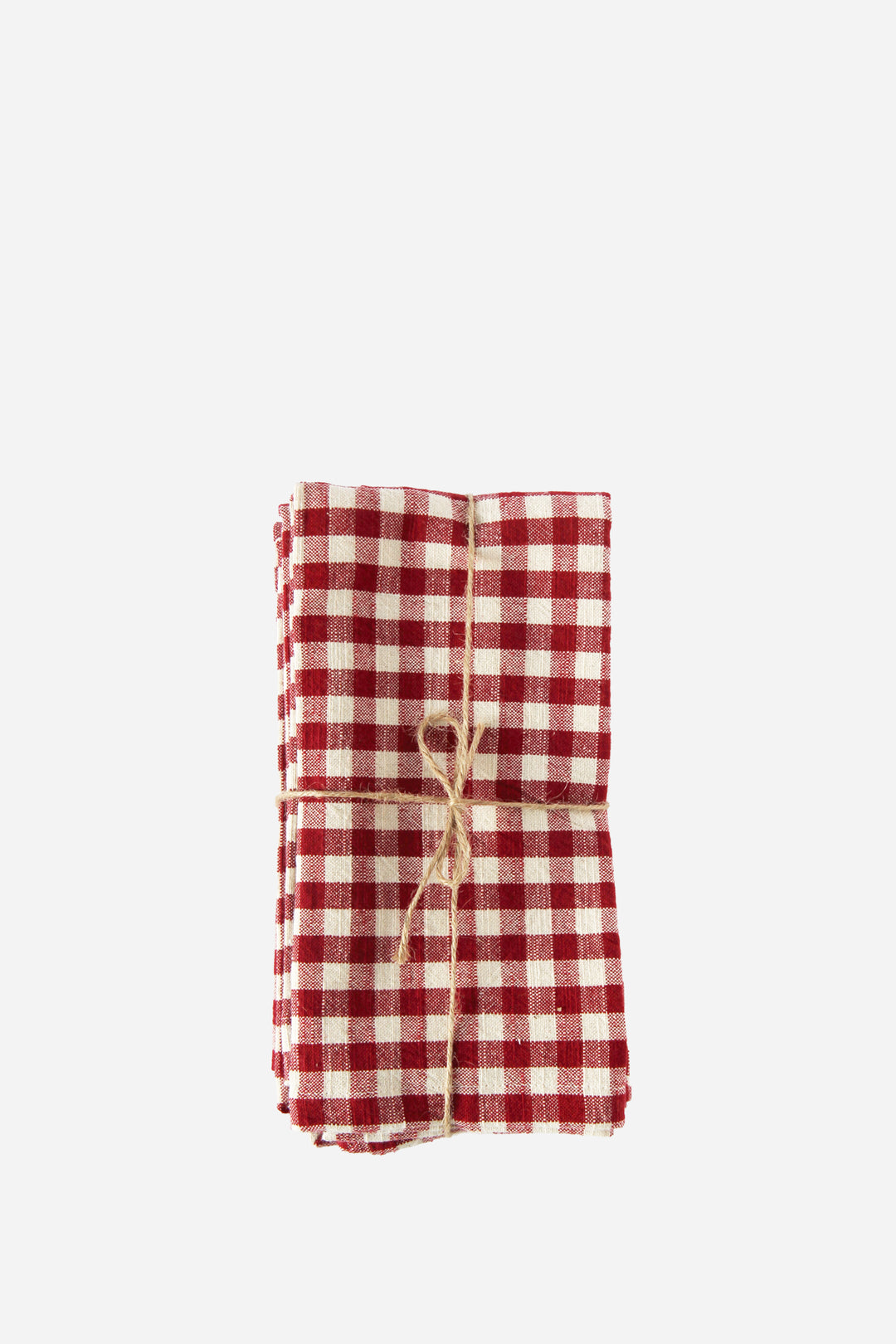 Gingham Napkin Set of 4 / Red