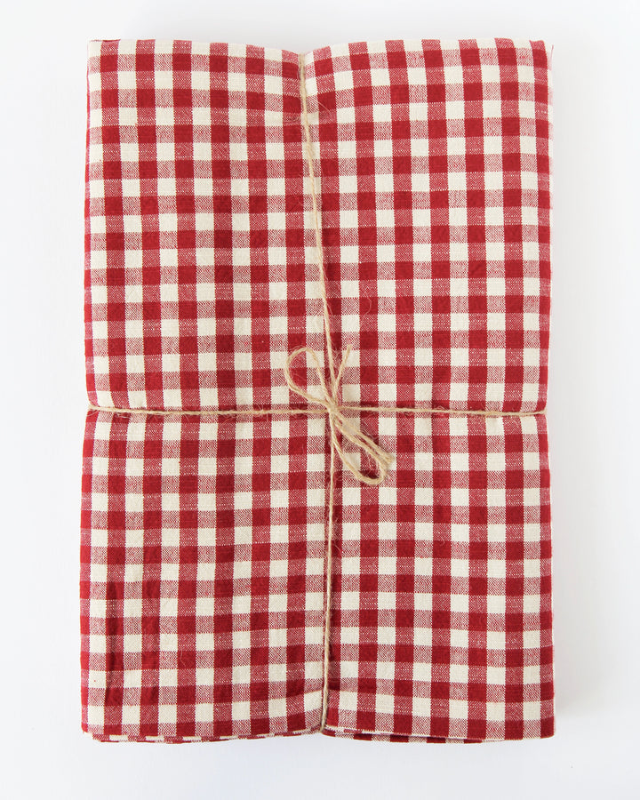 Tablecloth 130x180cm / Gingham Red