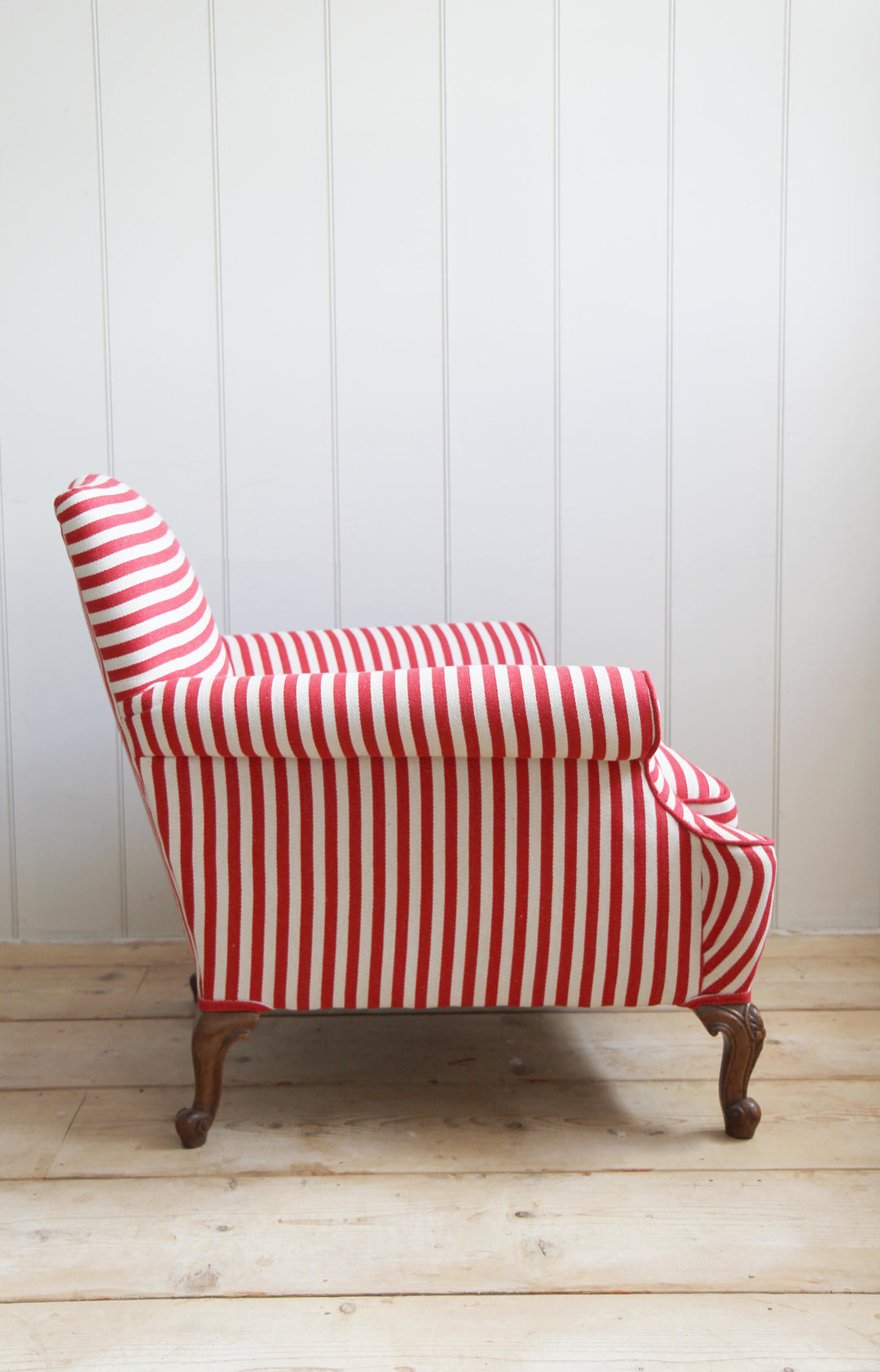 19th Century Red Striped Armchair