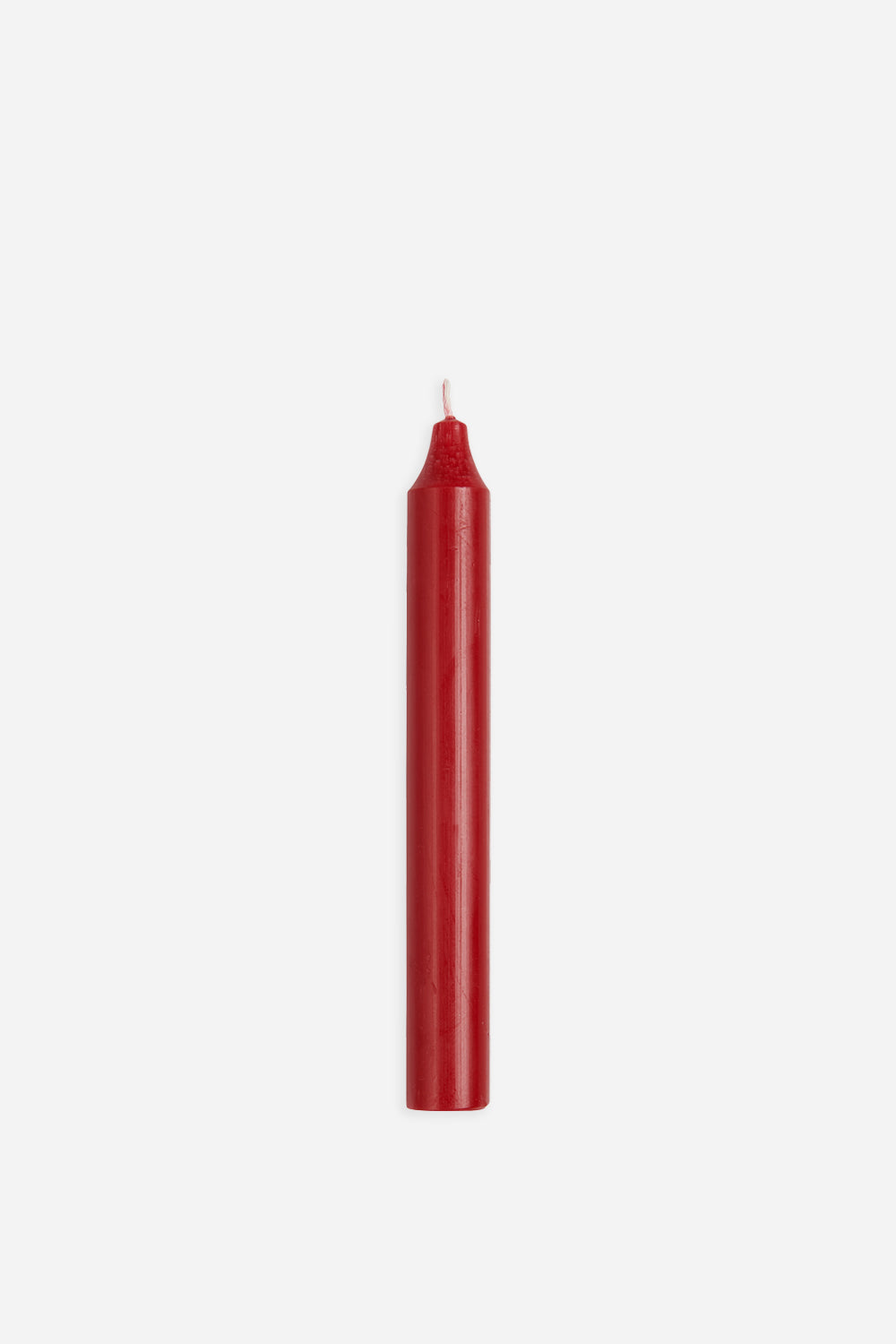 Dinner Candle Rustic 18cm / Red - Domestic Science Home