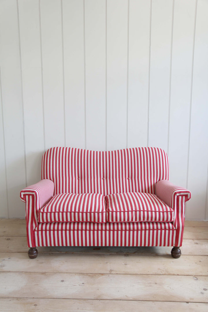 2 Seat Sofa / Red Stripe