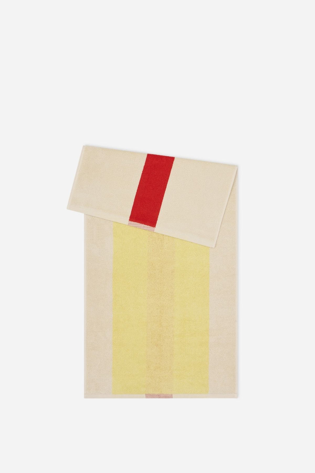 Organic Terry Towel 100% Combed Cotton 50x100 /  Red-Yellow