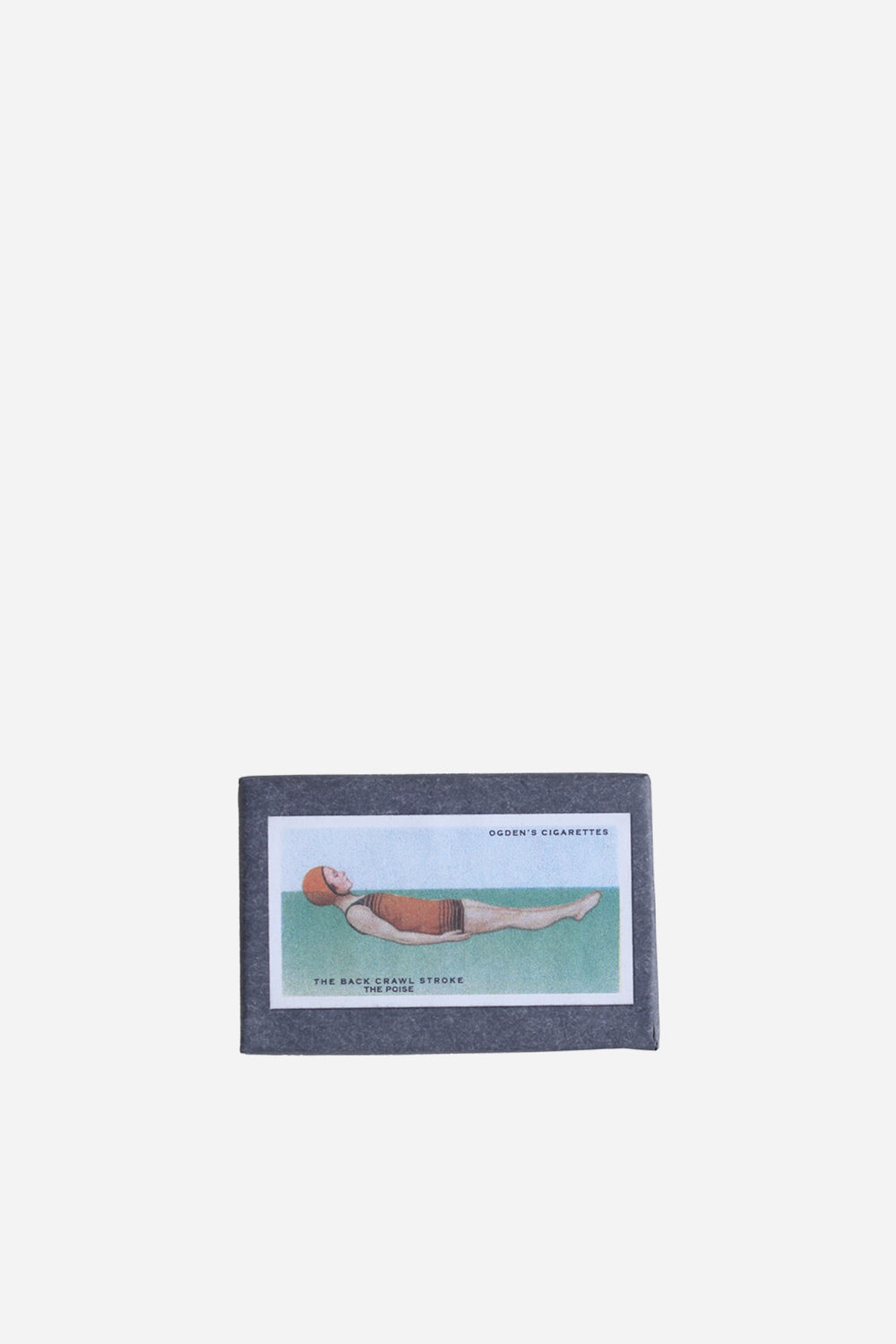 retro olive soap bar with vintage cigarette inspired packaging