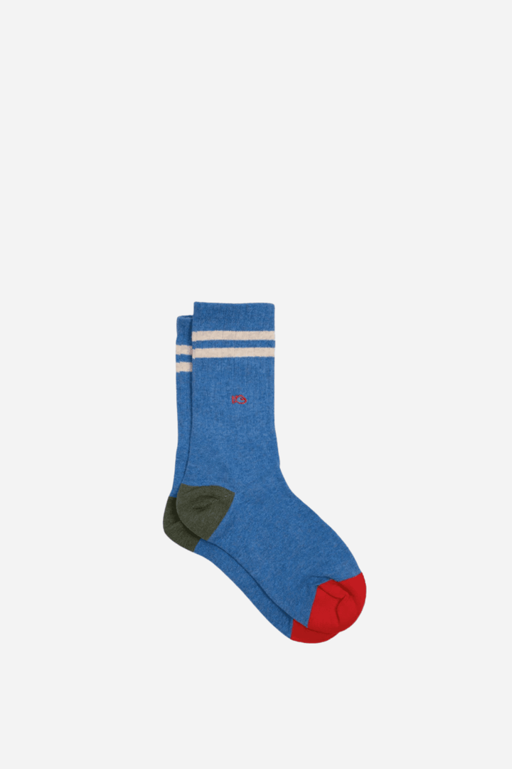 Bilybelt Retro Mens Socks / Blue Cream