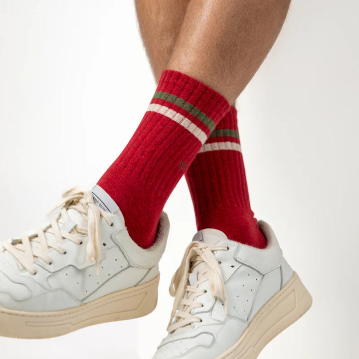 Bilybelt Retro Mens Socks / Red