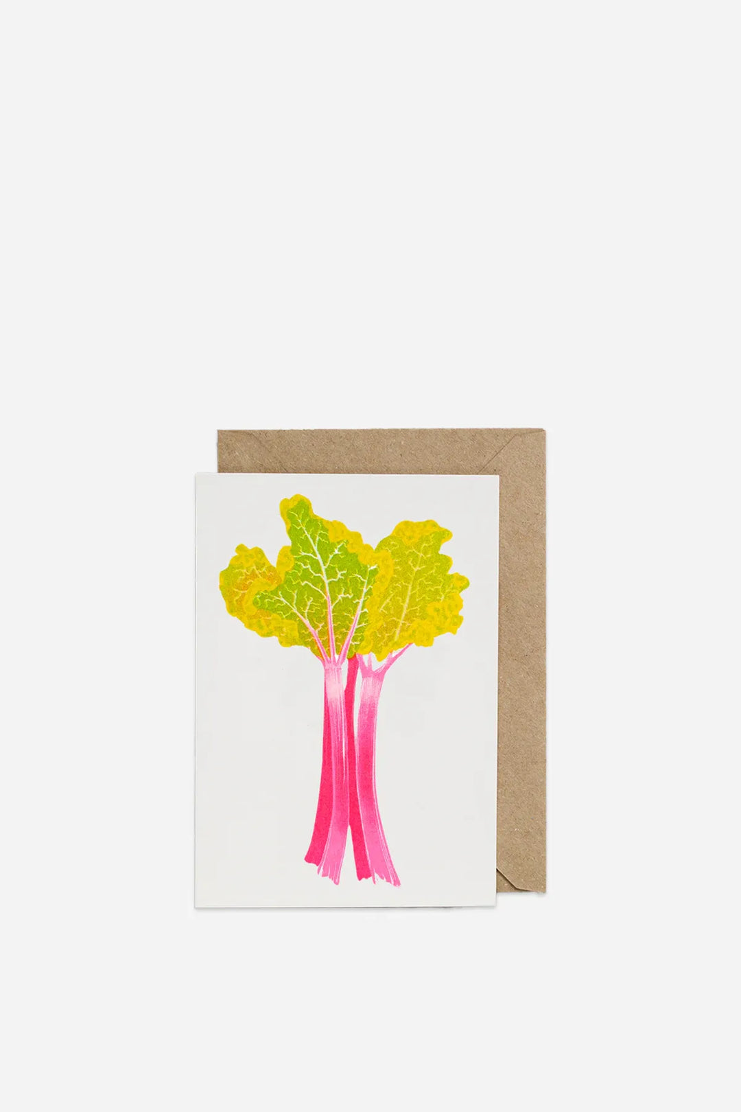 Rhubarb Fruit Greeting Card