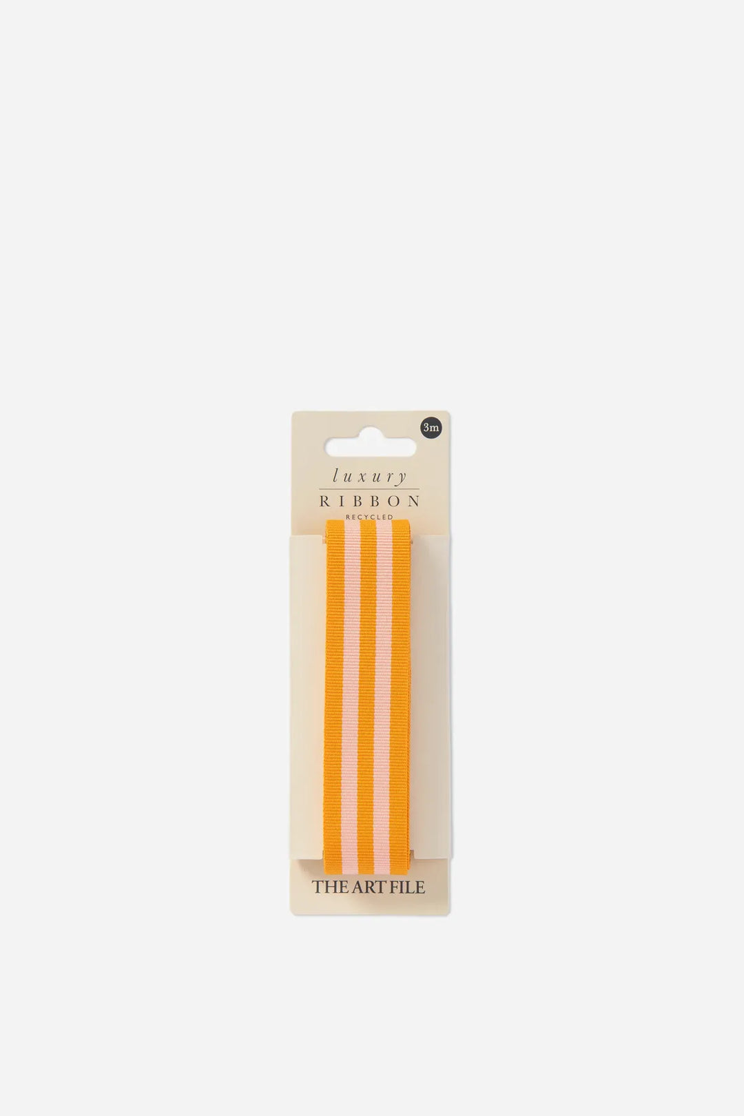 3M Luxury Ribbon Tangerine Stripe