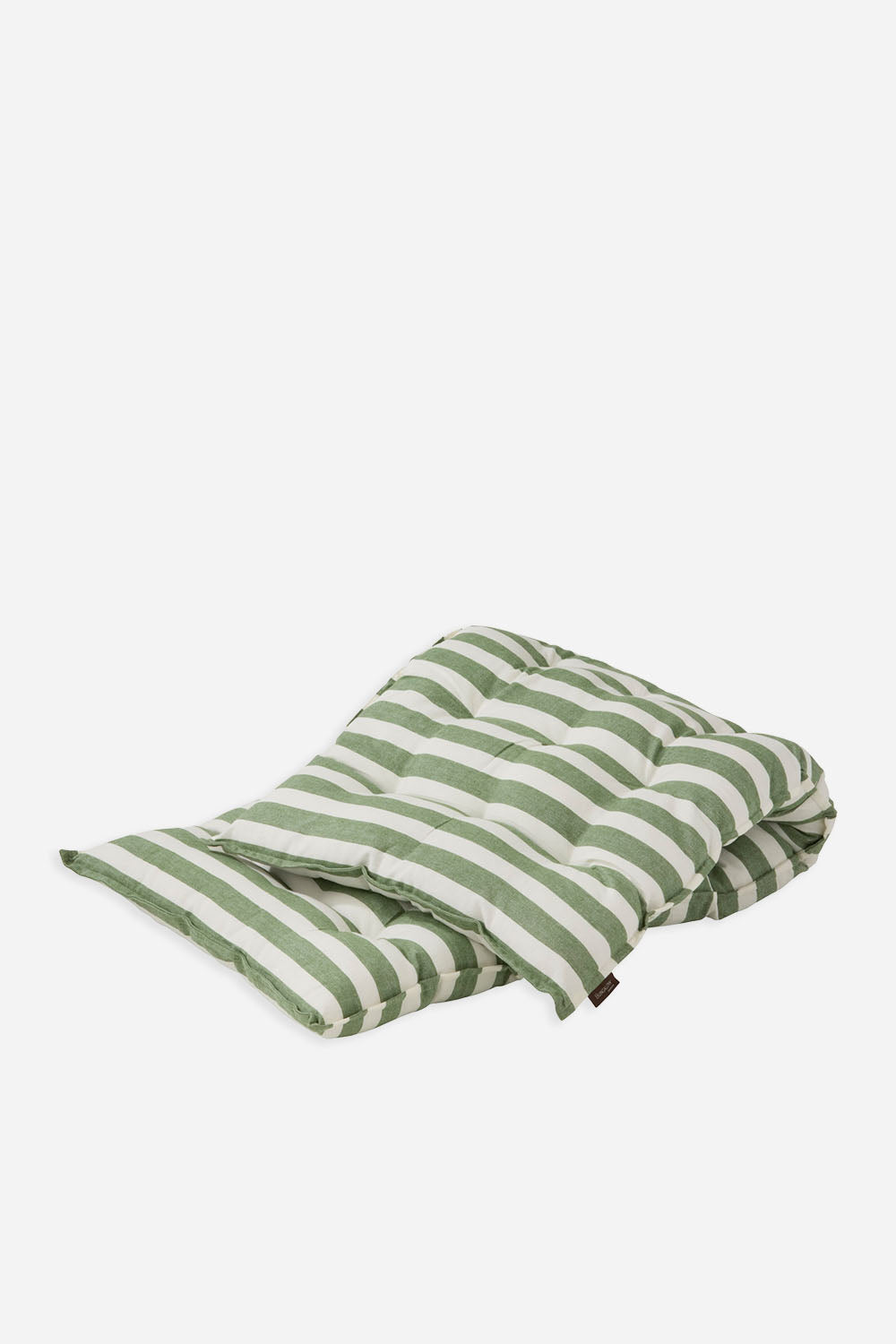 roma green and white striped cotton outdoor mattress