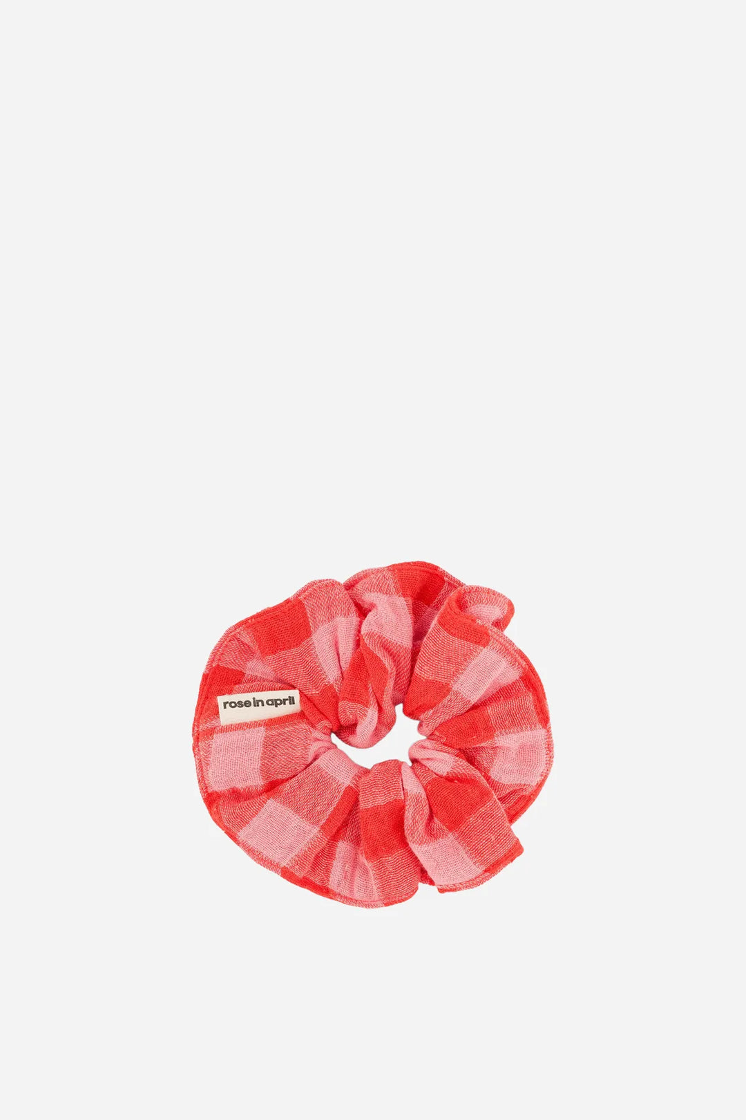 Scrunchie / Gingham Rose Red
