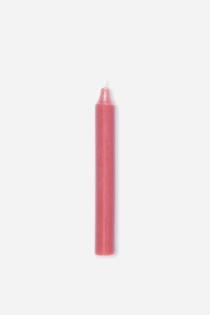 rustic dinner candle coral pink