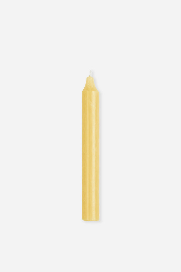 rustic dinner candle yellow